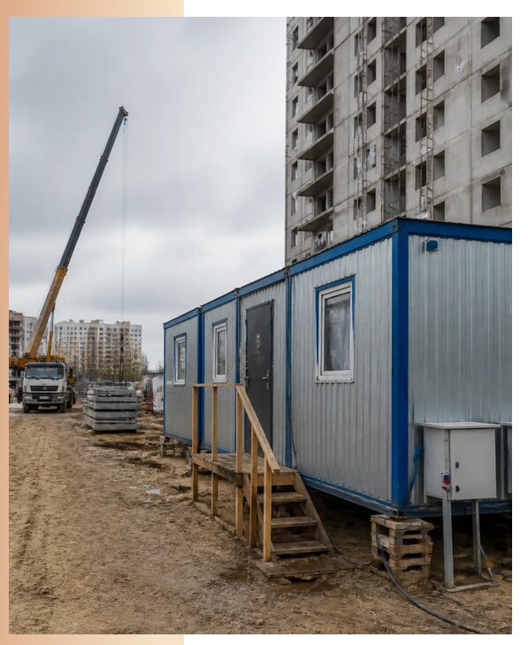 Аренда строительных вагончиков для рабочих в Краснокаменске